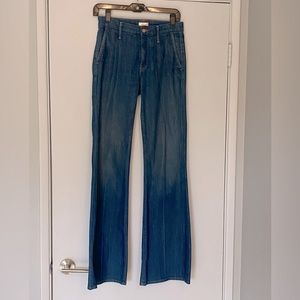 Mother, the Trippy, mid rise, wide bottom jeans. Sz 26.